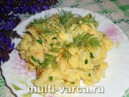Пшоняна каша з картоплею в мультиварці (каша картоплею мультиварці) Пшоняна каша з картоплею в мультиварці