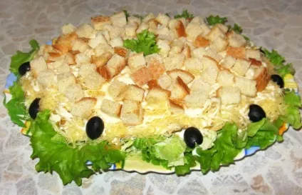 Салат з кукурудзою і сухариками рецепт (салати)