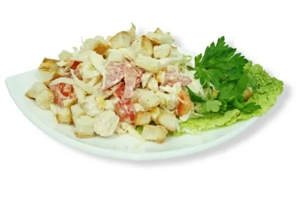 Салат з кукурудзою і сухариками рецепт (сухариками) Салат з кукурудзою і сухариками рецепт