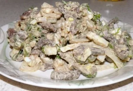 Салат з куркою грибами і огірками, рецепти з свіжими і солоними (грибами) Салат з куркою грибами і огірками, рецепти з свіжими і солоними