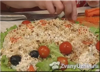 Салат - змія - з куркою та яблуками (курка) Салат - змія - з куркою та яблуками