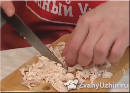 Салат - змія - з куркою та яблуками (салат змія з куркою та яблуками) Салат - змія - з куркою та яблуками