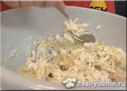 Салат - змія - з куркою та яблуками (салат змія) Салат - змія - з куркою та яблуками