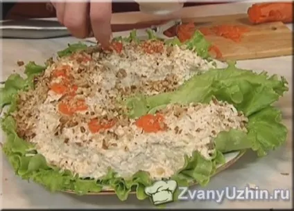 Салат - змія - з куркою та яблуками (курка) Салат - змія - з куркою та яблуками