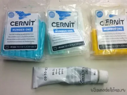 Сережки «незабудки» з полімерної глини (сережки) Сережки «незабудки» з полімерної глини