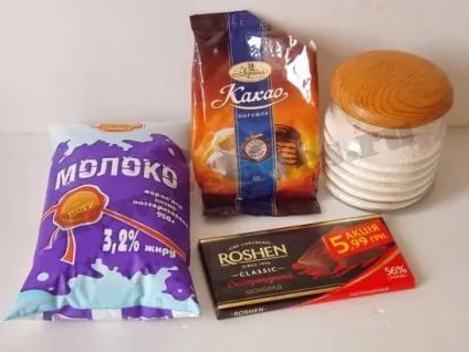 Шоколадний коктейль в блендері (блендері) Шоколадний коктейль в блендері