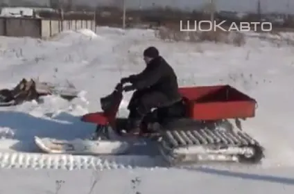 Снігохід з вантажного моторолера мураха (відео) Снігохід з вантажного моторолера мураха