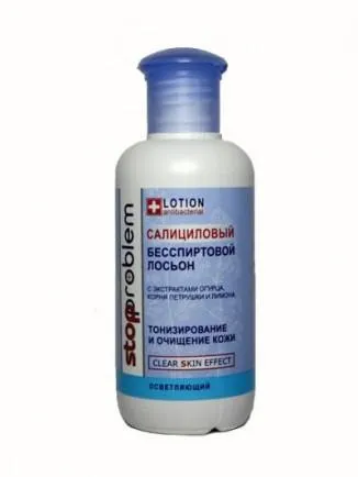 Stopproblem саліциловий лосьйон освітлює, для чутливої, жирної та комбінованої шкіри, (лосьйон) Stopproblem саліциловий лосьйон освітлює, для чутливої, жирної та комбінованої шкіри,