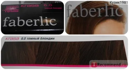 Стійка сс крем-фарба для волосся faberlic krasa - «відтінок 6 (faberlic) Стійка сс крем-фарба для волосся faberlic krasa - «відтінок 6