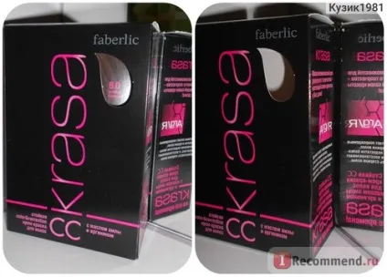 Стійка сс крем-фарба для волосся faberlic krasa - «відтінок 6 (крем-фарба) Стійка сс крем-фарба для волосся faberlic krasa - «відтінок 6