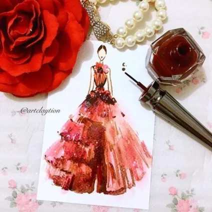 Приголомшливі арт-сукні, намальовані звичайним лаком для нігтів (Instagram artclaytion Instagram) Приголомшливі арт-сукні, намальовані звичайним лаком для нігтів