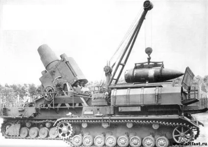 Карл - самохідна німецьких мортира калібр 600-мм і 540-мм (РСЗВ) Карл - самохідна німецьких мортира калібр 600-мм і 540-мм