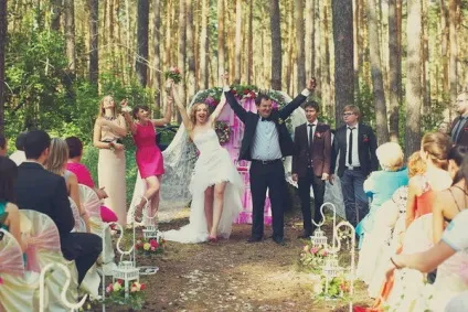 Весілля в стилі зелене яблуко