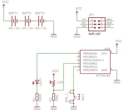 Світлодіодна свічка на attiny