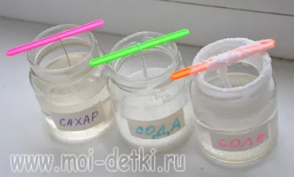 Вирощуємо кристали солі, соди, цукру (кристали) Вирощуємо кристали солі, соди, цукру
