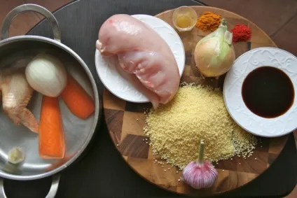 Смачний рецепт кускусу з куркою - як варити кускус в каструлі, покроковий рецепт з фото (фото) Смачний рецепт кускусу з куркою - як варити кускус в каструлі, покроковий рецепт з фото