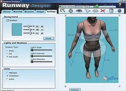Віртуальна примірювальна optitex runway designer