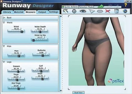 Віртуальна примірювальна optitex runway designer