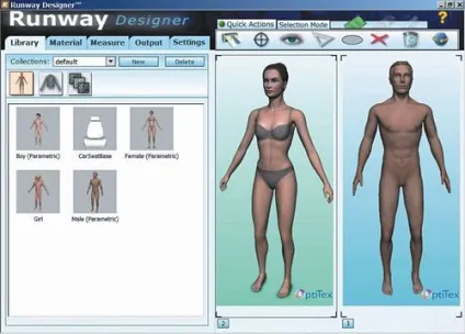 Віртуальна примірювальна optitex runway designer