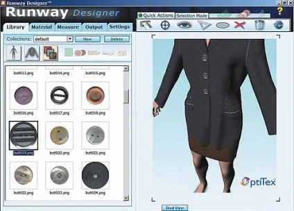 Віртуальна примірювальна optitex runway designer