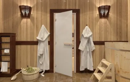 Вхідні двері в баню
