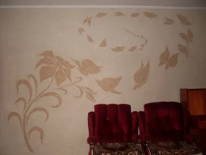 Рідкі шпалери малюнки на стіні картинки, трафарети і фото, характеристика інтер'єру, як зробити і (малюнки) Рідкі шпалери малюнки на стіні картинки, трафарети і фото, характеристика інтер'єру, як зробити і