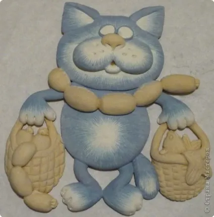 Кот з авоськами мк марини Архипової (як зробити панно) Кот з авоськами мк марини Архипової