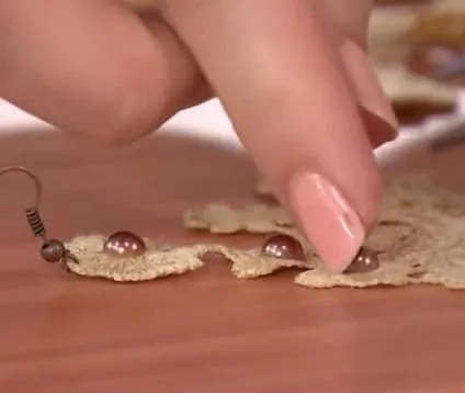 мереживні сережки