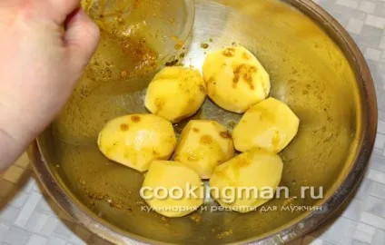 Курка з картоплею в духовці - кулінарія для чоловіків (фото рецепт курка) Курка з картоплею в духовці - кулінарія для чоловіків