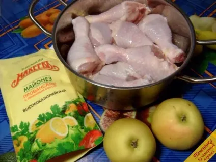 Курячі ніжки в папільйотках з яблуками (покроковий рецепт з фото) (пирогів) Курячі ніжки в папільйотках з яблуками (покроковий рецепт з фото)
