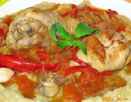 Курка з баклажанами
