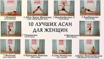 10 Кращих асан для жінок (відбувається розтягуються м'язи) 10 Кращих асан для жінок