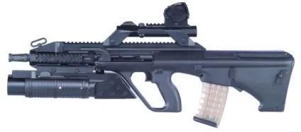 Австрійська гвинтівка steyr aug штурмова a1, a2, a3 і громадянська модифікація, технічні (громадянська) Австрійська гвинтівка steyr aug штурмова a1, a2, a3 і громадянська модифікація, технічні