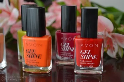 Avon оновлені лаки для нігтів gel shine