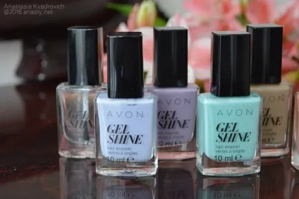 Avon оновлені лаки для нігтів gel shine