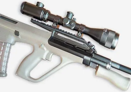 Автоматична гвинтівка steyr aug і її модифікації (штурмова гвинтівка) Автоматична гвинтівка steyr aug і її модифікації