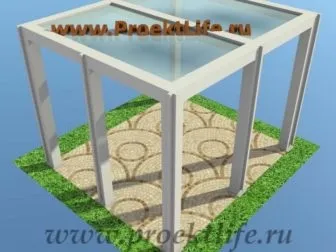 Альтанка в стилі хай тек