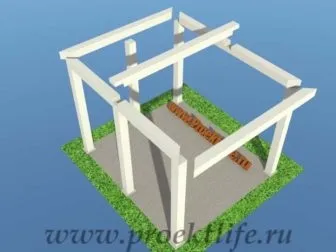 Альтанка в стилі хай тек