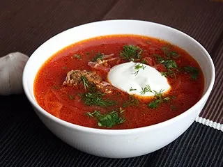 Борщ з консервованою буряка (борщ) Борщ з консервованою буряка
