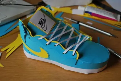 Паперові кросівки nike (паперова взуття) Паперові кросівки nike