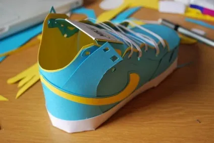 Паперові кросівки nike (паперова взуття) Паперові кросівки nike
