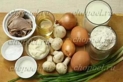 Млинці з куркою і грибами (млинці з куркою і грибами) Млинці з куркою і грибами