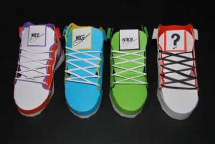 Паперові кросівки nike (паперові кросівки) Паперові кросівки nike
