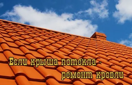 Що робити якщо протікає дах - як ремонтувати покрівлю, клеї для ремонту з пінопласту - ми (ремонтувати) Що робити якщо протікає дах - як ремонтувати покрівлю, клеї для ремонту з пінопласту - ми