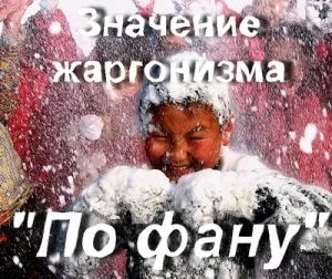 Що значить по фану коли буває по фану
