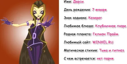 Дарксі з трікс - картинки і цікаві факти (картинки) Дарксі з трікс - картинки і цікаві факти