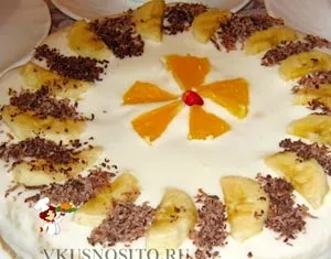 Легкий торт зі сметани