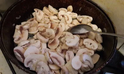 Домашня піца з куркою і грибами в духовці (куркою) Домашня піца з куркою і грибами в духовці