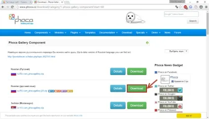 Фотогалерея для joomla 3 створення за допомогою phoca gallery