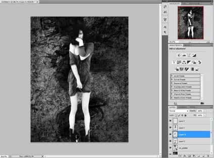 Гранжевий арт, уроки фотошопа (photoshop) - відеоуроки фотошопа, дизайн, фотографія